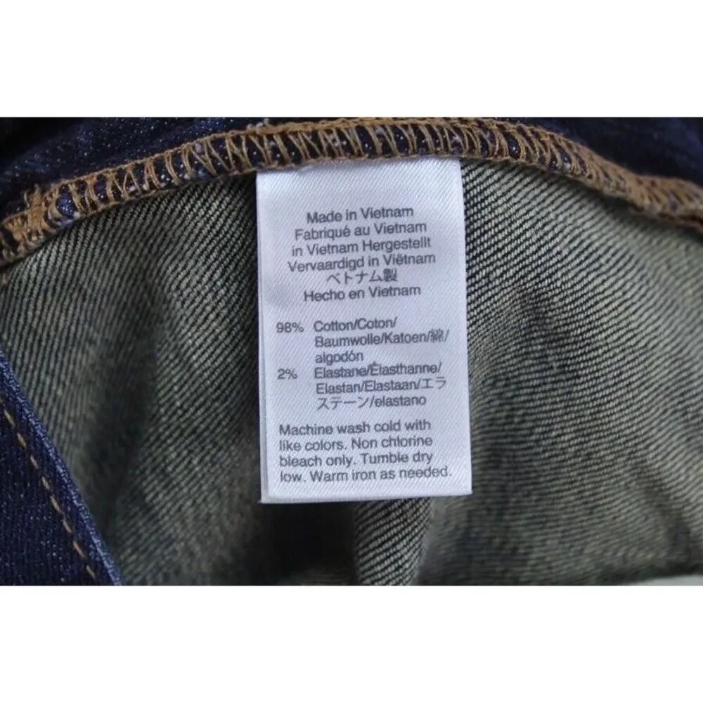 mens dark wash J CREW‎ straight fit flex jeans walker wash F4874 recent 30 x 32